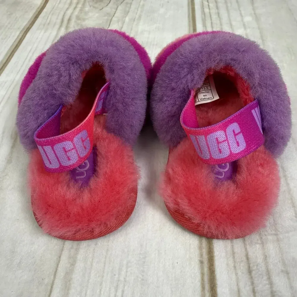 UGG Toddler Girls Fluff Yea Slippers 6C‎